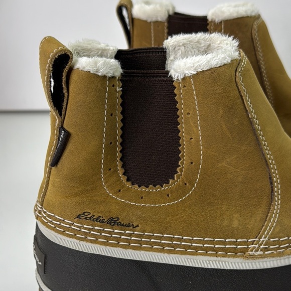 EB Originals Hunt Pac Eddie Bauer Tan and Brown Waterproof Boots - Picture 3 of 15
